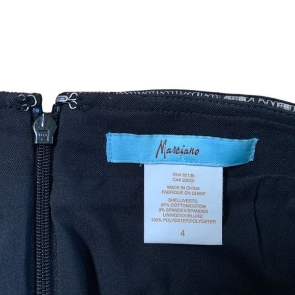 Black Marciano Fitted Skirt Size 4 - Picture 5 of 9
